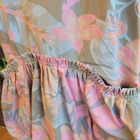 Free People Women’s Size Large Deserted Island Open Back‎ Mini Dress NWoT - Picture 3 of 9